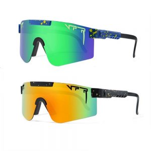 2 PACK P – VIP SUNGLASSES YOUTH Cycling Sunglasses, UV 400 Eye Protection PITFUL Polarized Eyewear for Men Women