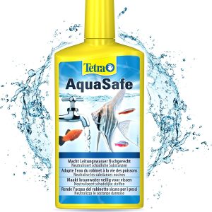 TETRA AquaSafe – Conditionneur d’Eau Naturel pour Poissons tropicaux -Agit en 5 mn – Eau Douce et Eau de Mer – Anti-Stress – 500 ml