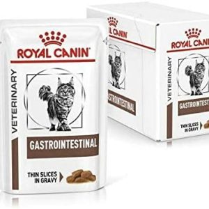 Royal Canin Veterinary Diet Cat – Gastro Intestinal Wet Cat Food Pouch 12 x 85g