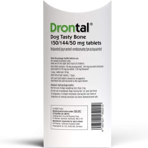 Bayer Drontal Tasty Bone Wormer for Dogs, Pack of 1 tablet