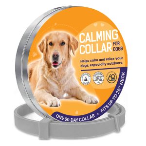 Calming Dog Collar 25 Inches – Dog Anxiety Relief Collar from Natural Ingredients – Flexible Calming Collar for Dogs – Pheromone Dog Collar Lasting up to 60 Days – Waterproof Dog Calming Collar